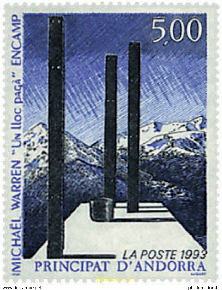 62818 MNH ANDORRA. Admón Francesa 1993 OBRA DE MICHAEL WARREN - Collections