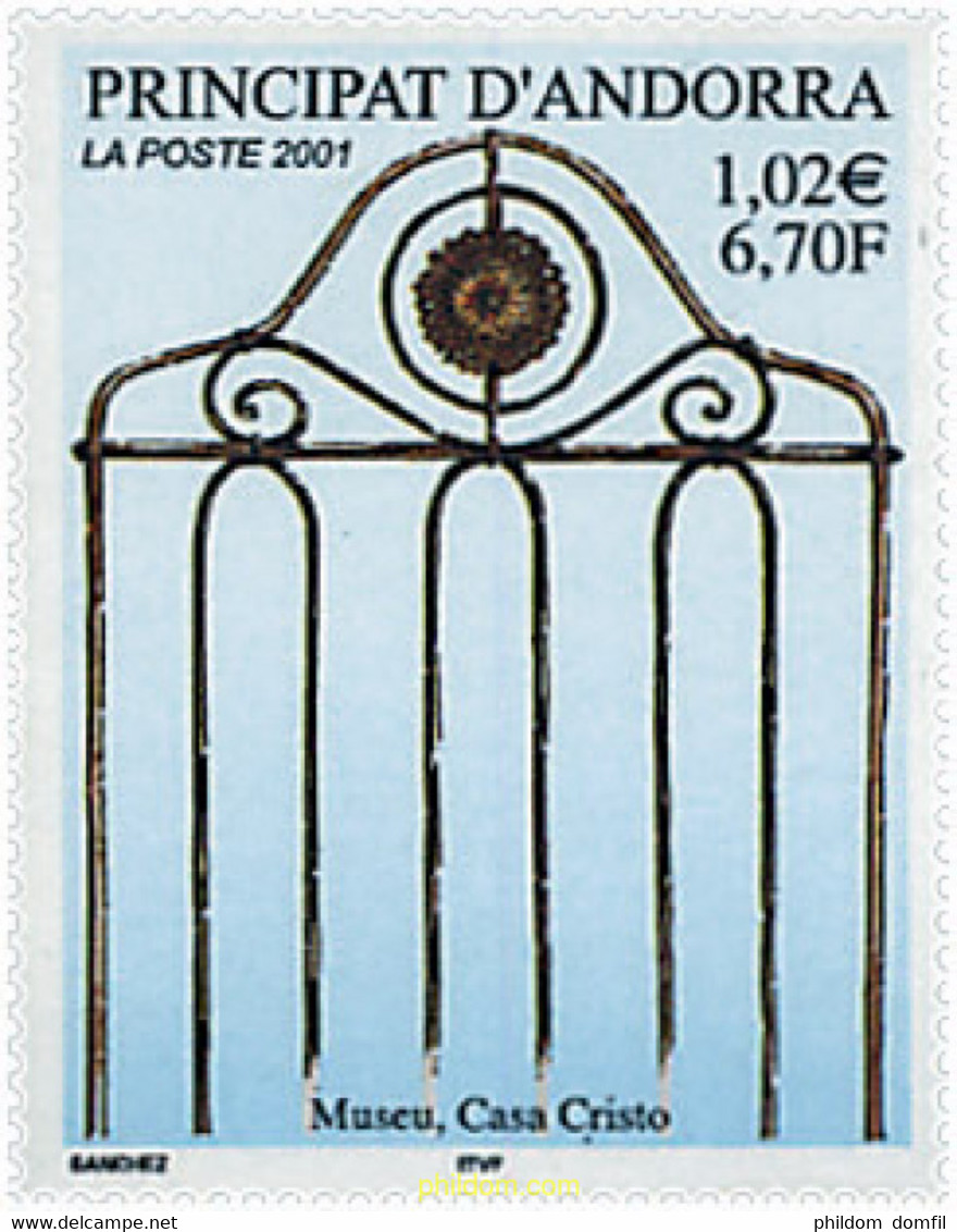 63547 MNH ANDORRA. Admón Francesa 2001 MUSEO CASA CRISTO - Collezioni