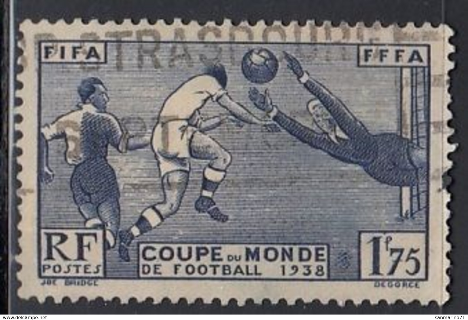 FRANCE 427,used,falc Hinged,football - 1938 – Frankreich