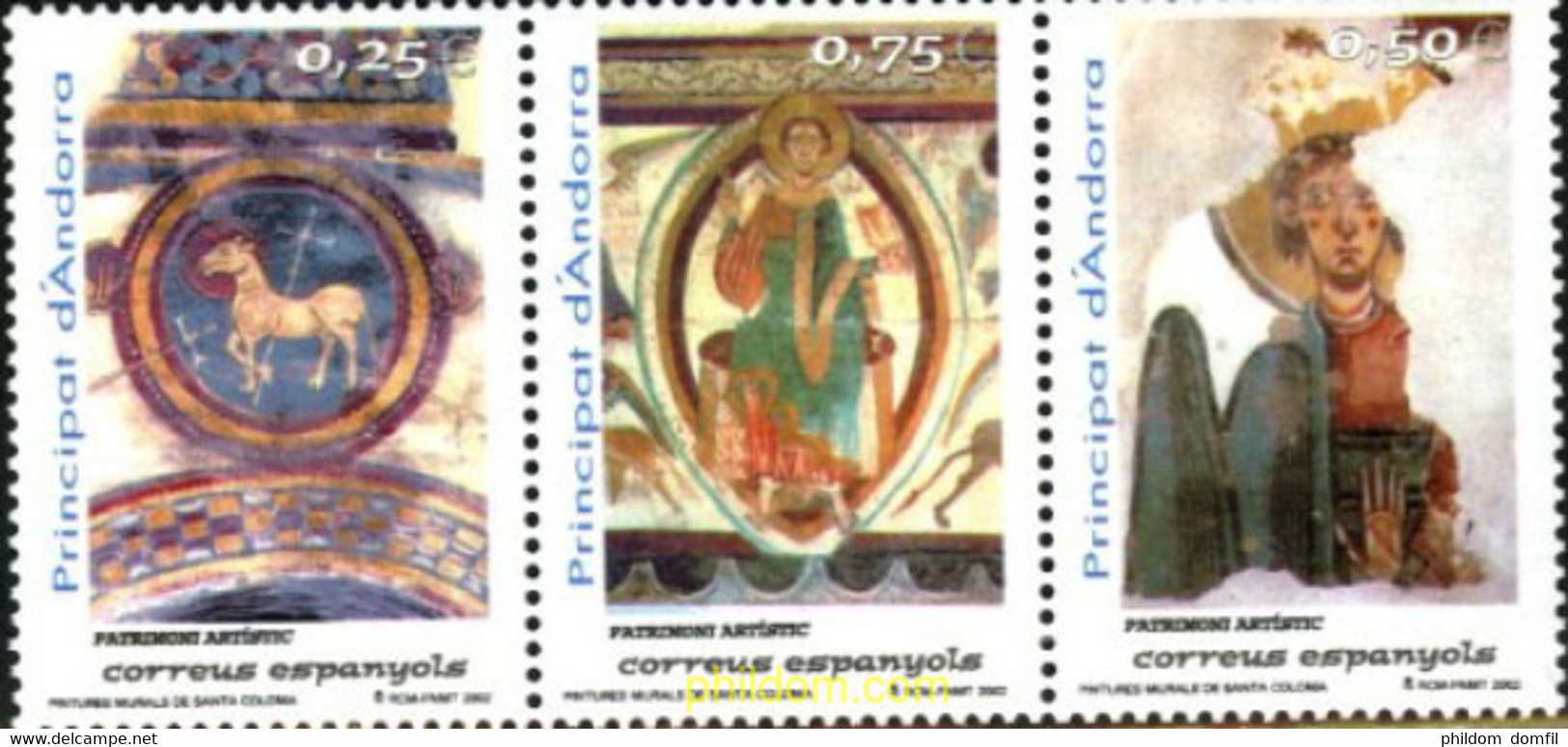 163807 MNH ANDORRA. Admón Española 2002 PATRIMONIO ARTISTICO ANDORRANO - Gebruikt