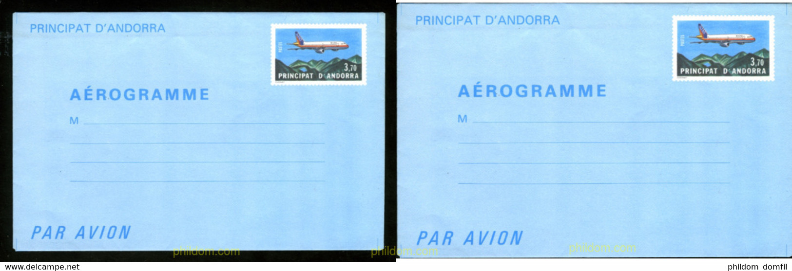 164428 MNH ANDORRA. Admón Francesa 1985 AVIONES - Collections