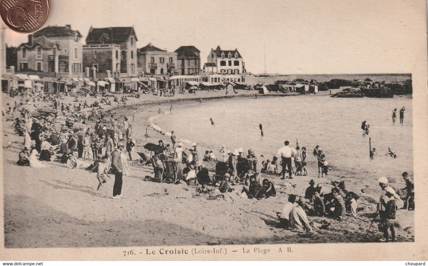 44 - Très Belle Carte Postale De  LE CROISIC    La Plage - Le Croisic