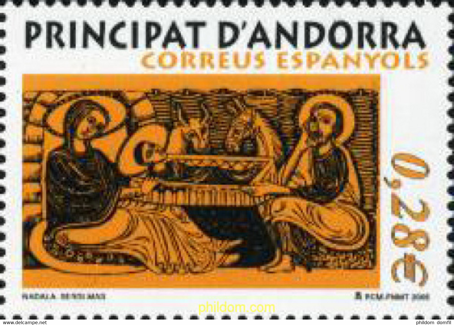 186715 MNH ANDORRA. Admón Española 2005 NAVIDAD 2005 - Gebruikt