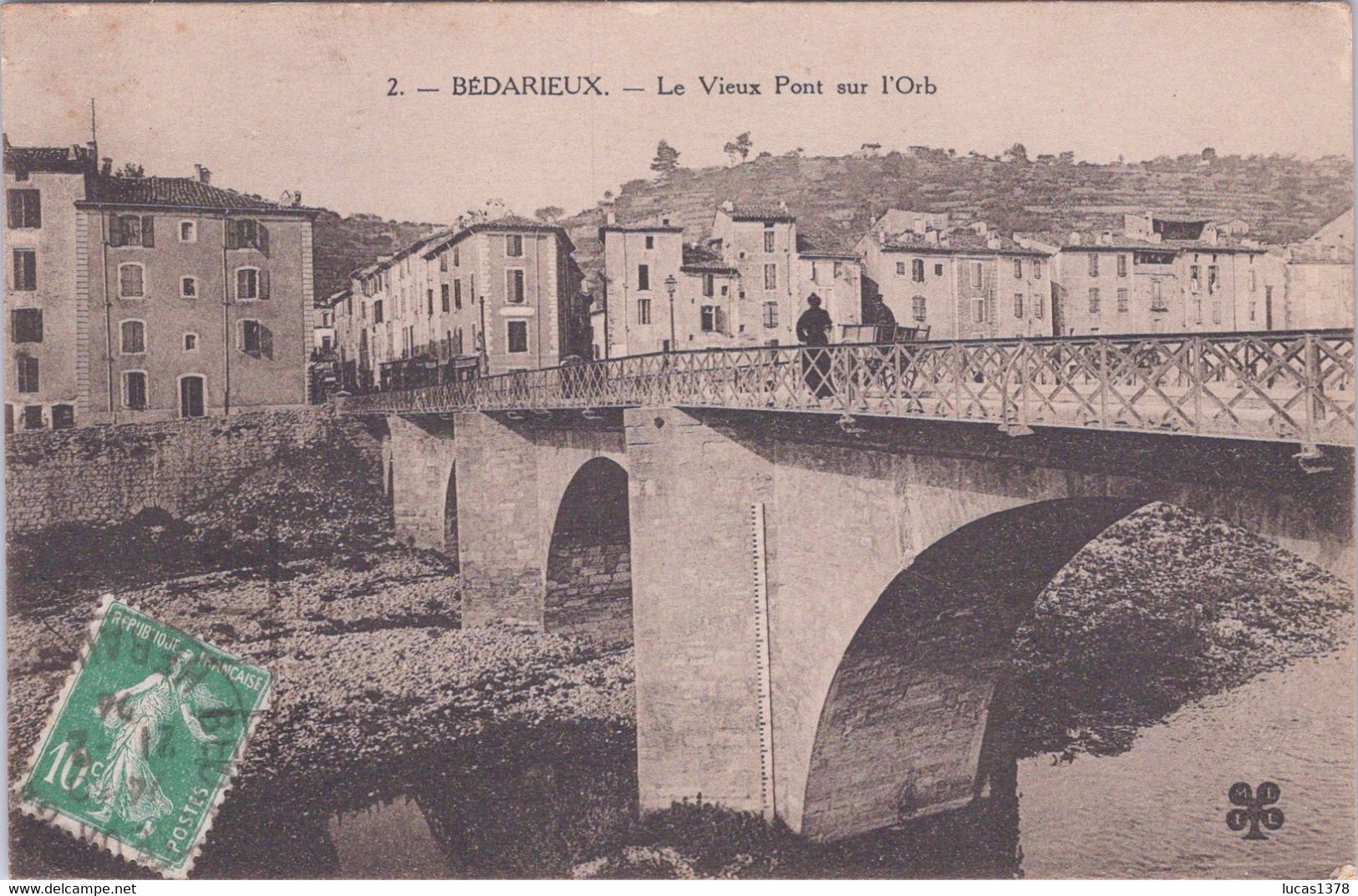 34 / BEDARIEUX / VIEUX PONT SUR L ORB / CARTE TAXEE / MTIL 2 - Bedarieux