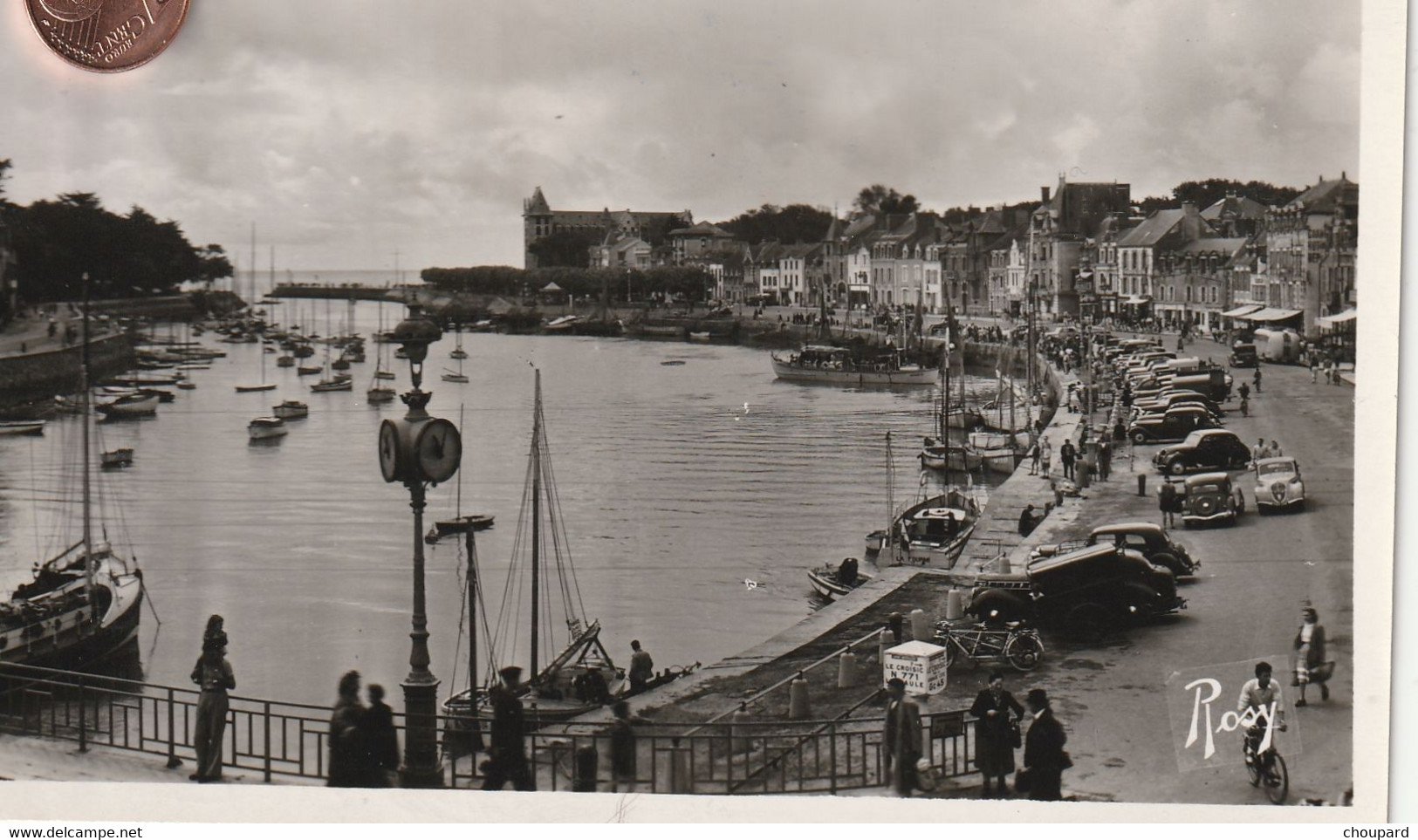 44 - Très Belle Carte Postale De  LE POULIGUEN  Le Port Et Le Quai Jules Sandeau - Le Pouliguen