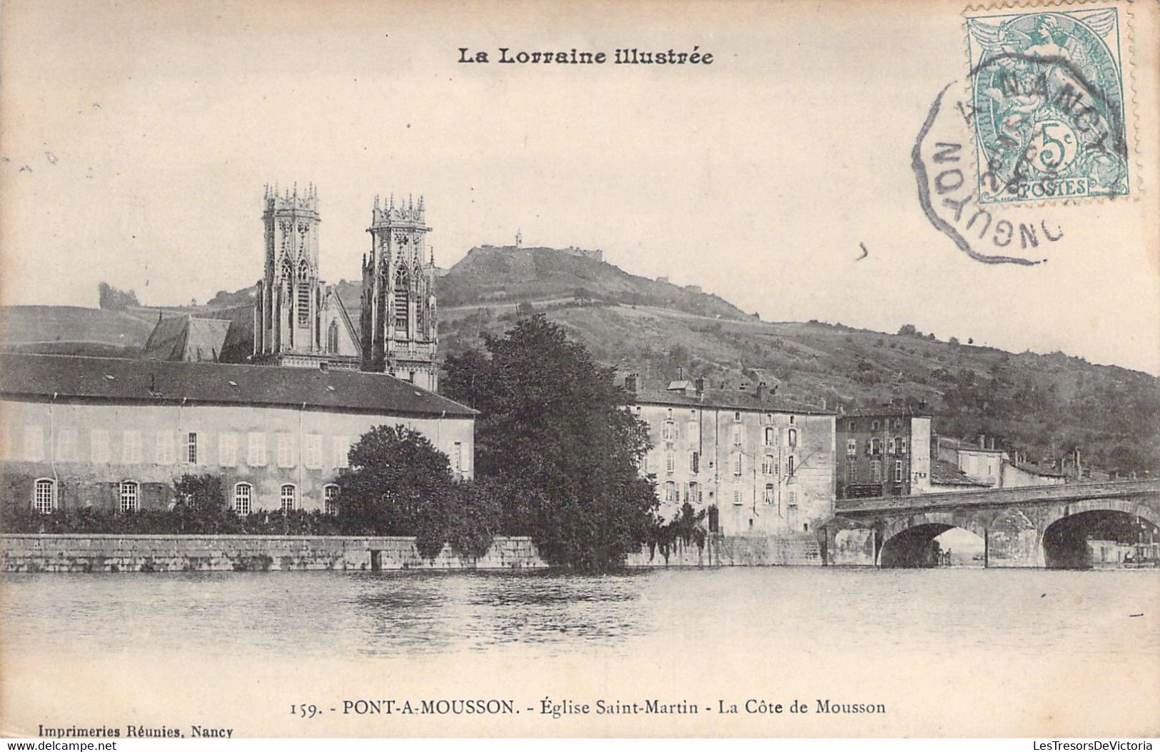 FRANCE - 54 - Pont A Mousson - Eglise St Martin - La Côte De Mousson - Carte Postale Ancienne - Pont A Mousson