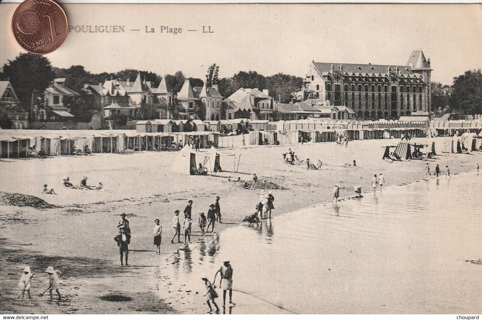 44 - Très Belle Carte Postale De  LE POULIGUEN     La Plage - Le Pouliguen