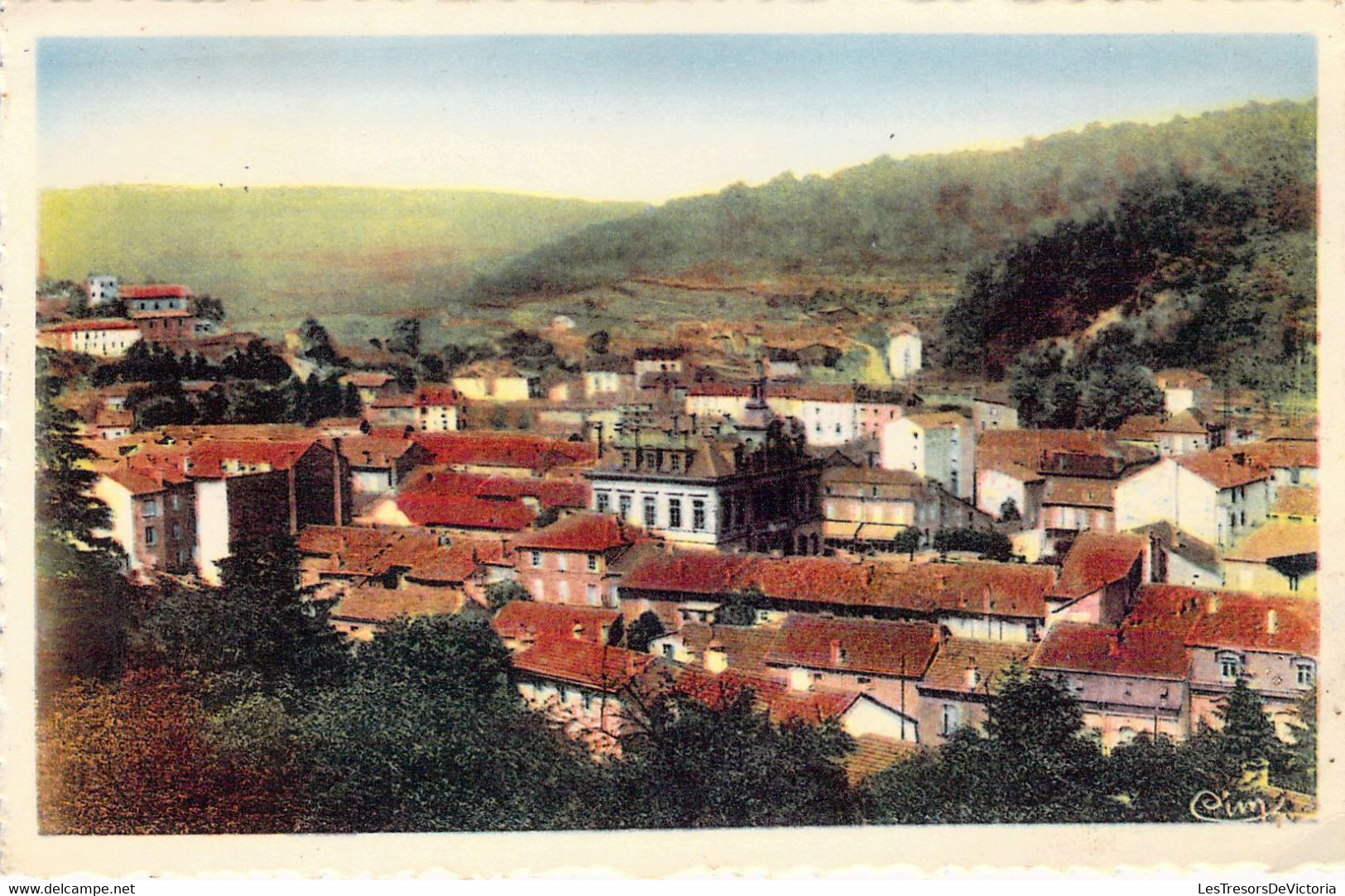 FRANCE - 54 - LONGUYON - Vue Générale - CIM - Colorisée - Carte Postale Ancienne - Longuyon