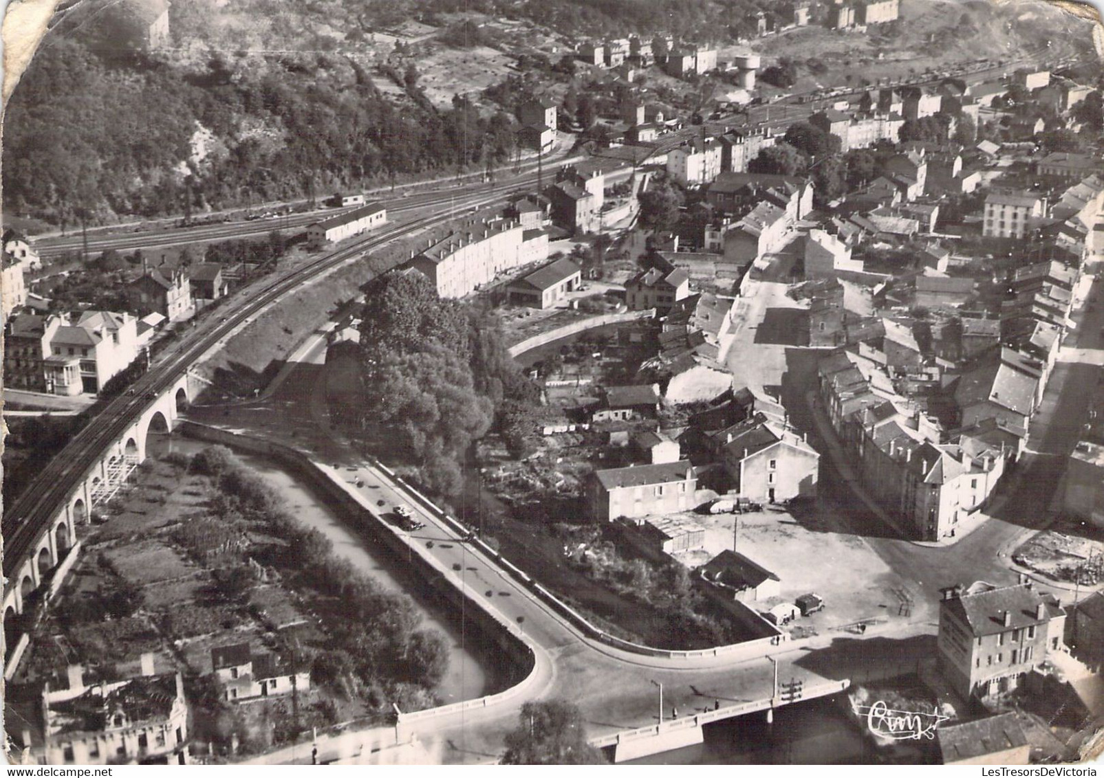 FRANCE - 54 - LONGUYON - Vue Générale Aérienne - Carte Postale Ancienne - Longuyon