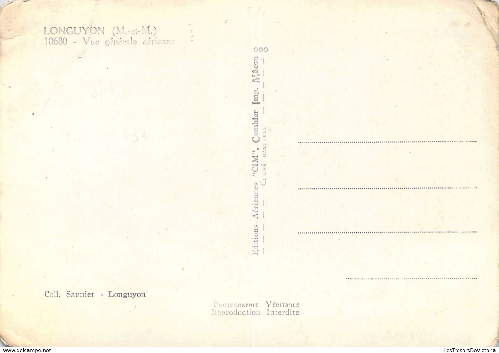 FRANCE - 54 - LONGUYON - Vue Générale Aérienne - Carte Postale Ancienne - Longuyon