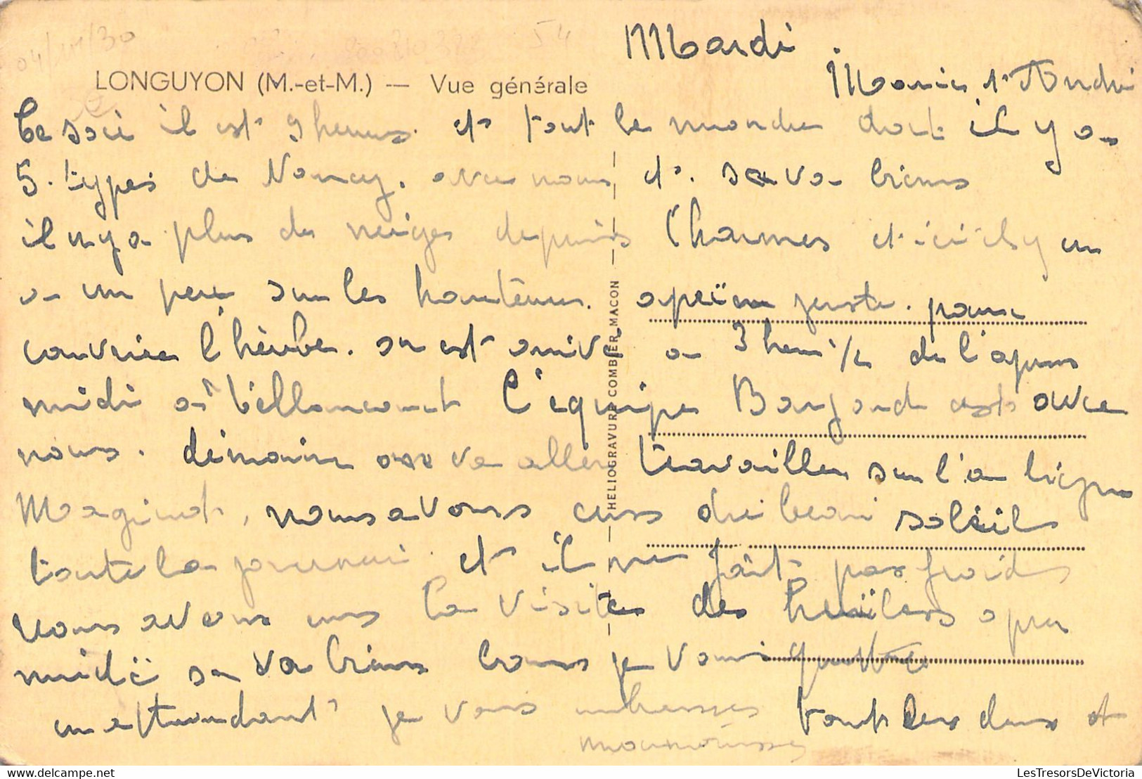 FRANCE - 54 - LONGUYON - Vue Générale - Carte Postale Ancienne - Longuyon