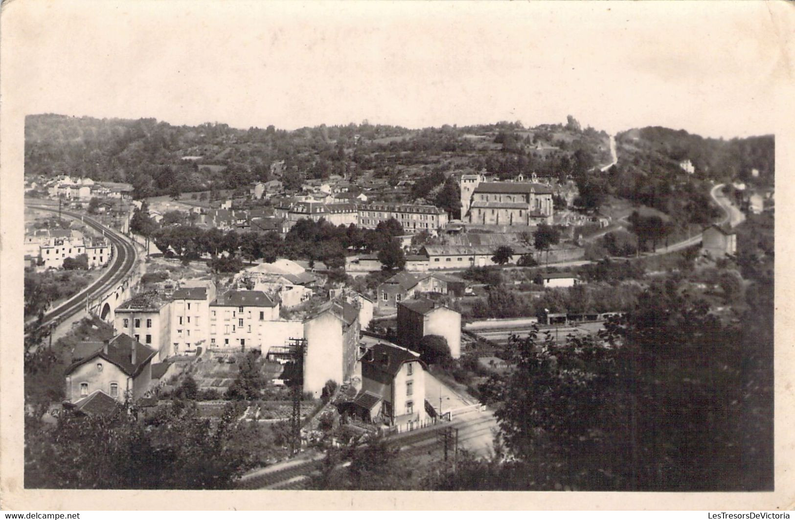 FRANCE - 54 - LONGUYON - Vue Générale - Quartier De L'église - Carte Postale Ancienne - Longuyon