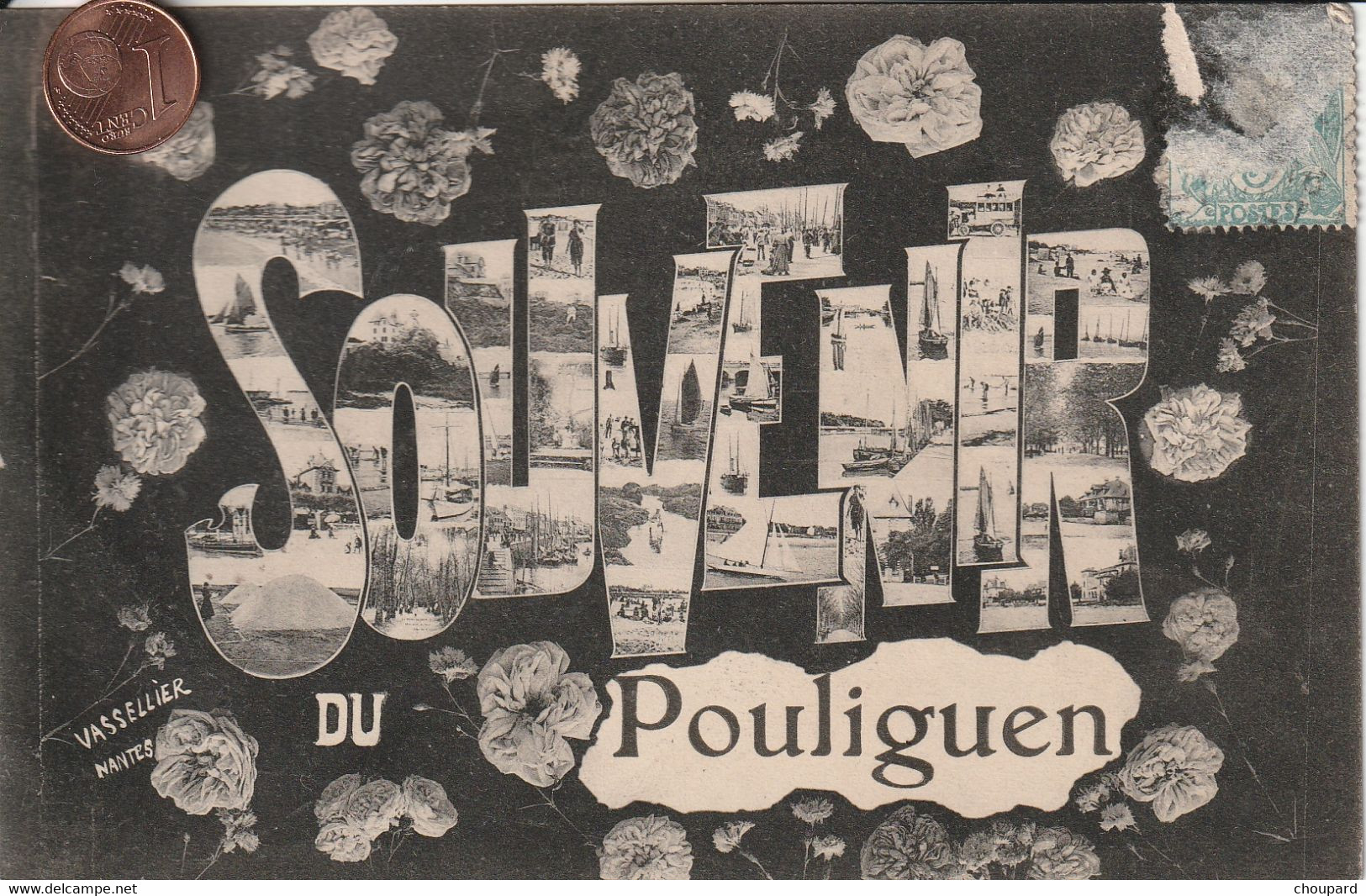 44 - Carte Postale Ancienne Du  POULIGUEN     Souvenir Du Pouliguen - Le Pouliguen