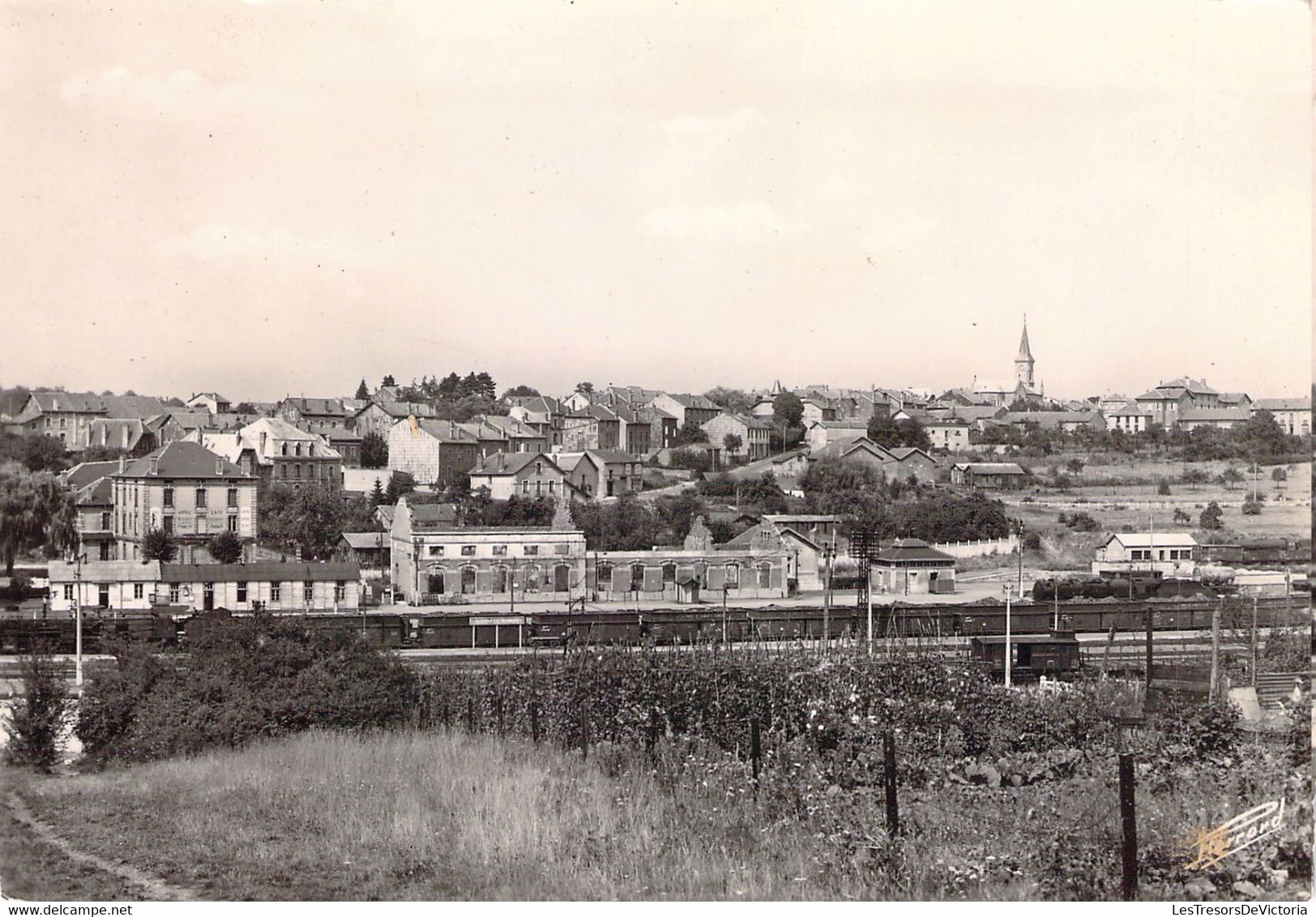 FRANCE - 54 - AUDUN LE ROMAN - La Gare Et Vue Générale - Maurice Pierrard - Carte Postale Ancienne - Autres & Non Classés