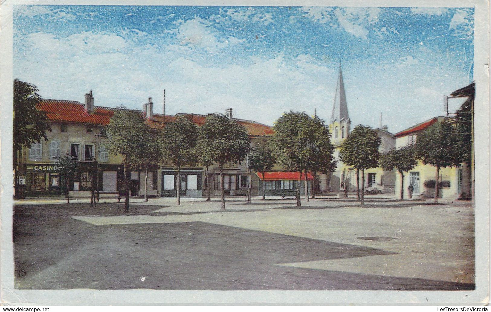 FRANCE - 01 - MONTREVEL - Place Du Marché - Colorisée - Casino - Carte Postale Ancienne - Ars-sur-Formans