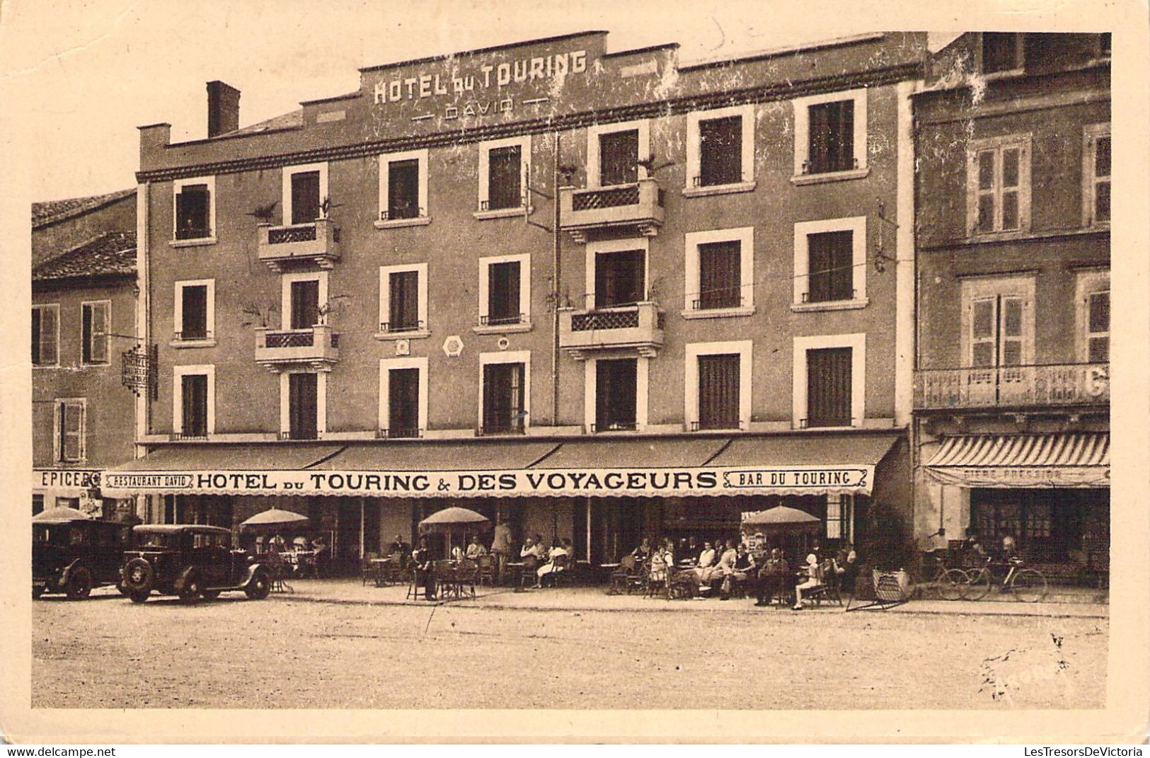 FRANCE - 46 - SAINT Céré - Hôtel Du Touring Et Des Voyageurs - Voiture - Les Arts Graphiques - Carte Postale Ancienne - Saint-Céré