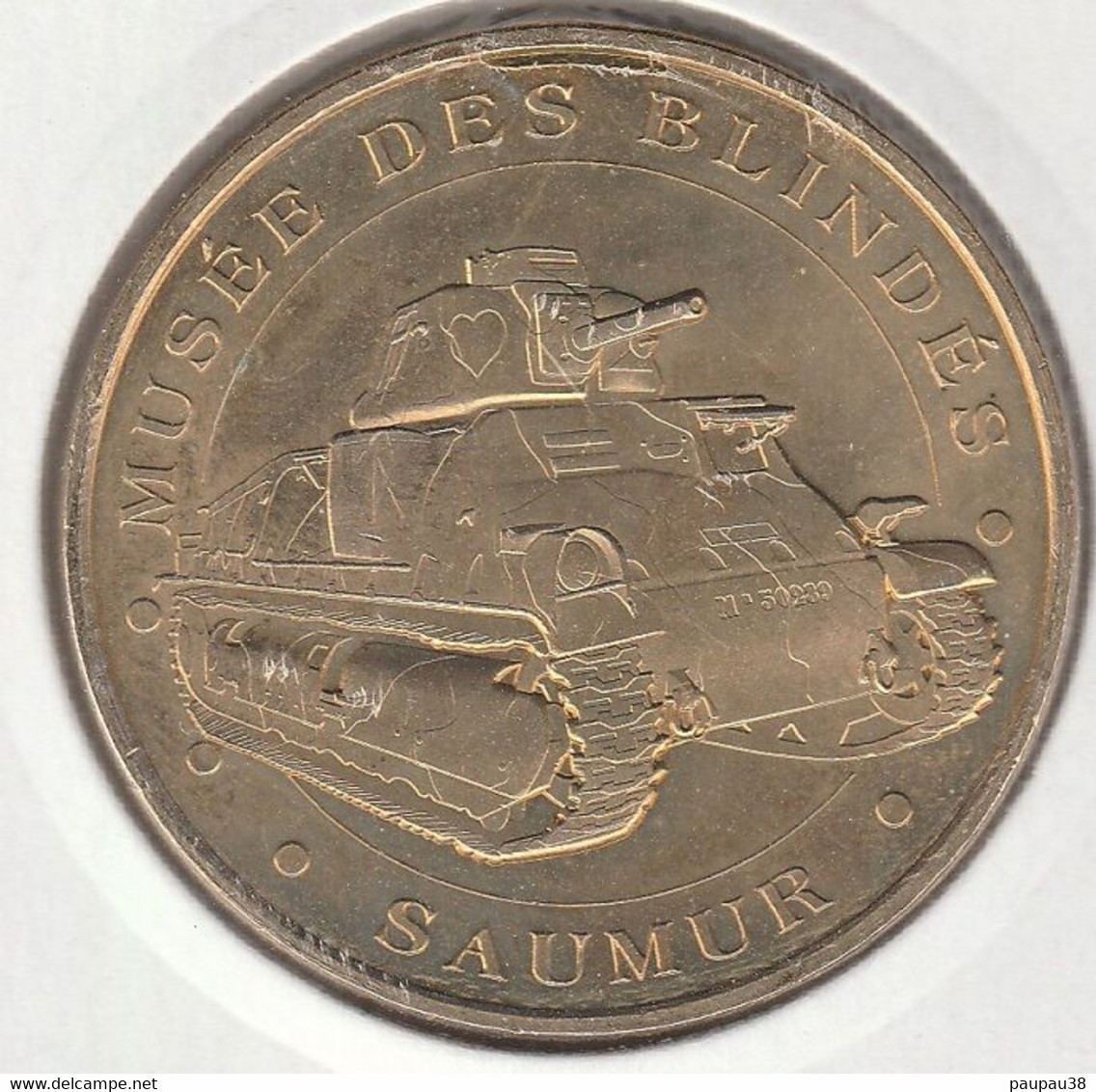 MONNAIE DE PARIS 2014 - 49 SAUMUR Musée Des Blindés - Char Somua S35 - 2014