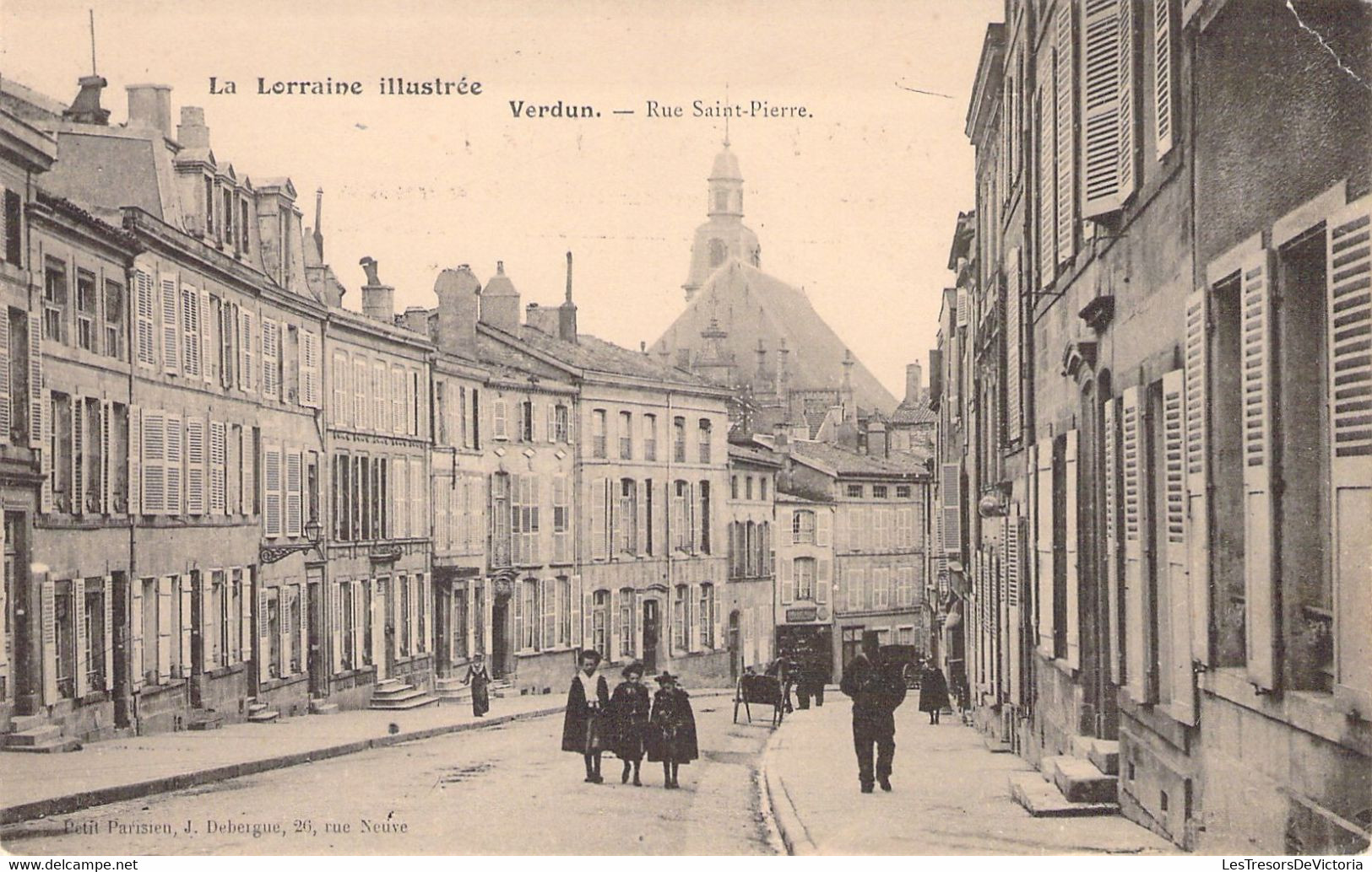 FRANCE - 55 - VERDUN - Rue Saint Pierre - J DEBERGUE - Carte Postale Ancienne - Verdun