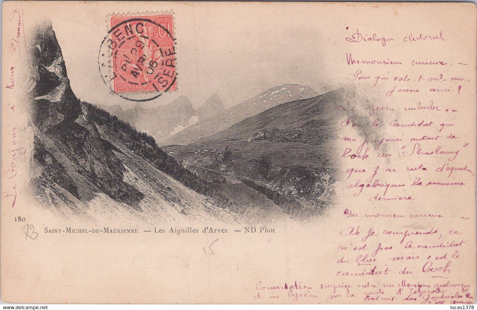 73 / SAINT MICHEL DE MAURIENNE / LES AIGUILLES D ARVES / PRECURSEUR - Saint Michel De Maurienne