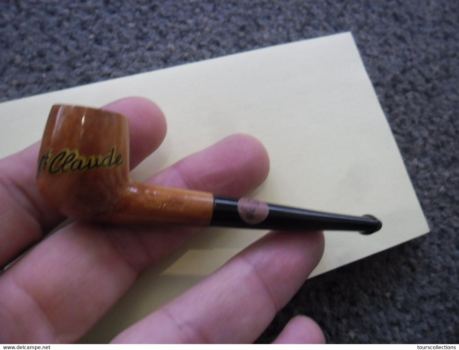 Véritable PIPE De Bruyère De  SAINT CLAUDE JURA (Neuve) Valeur 42 € Pipe Courte Nature Droite Ref 4050 - Heather Pipes