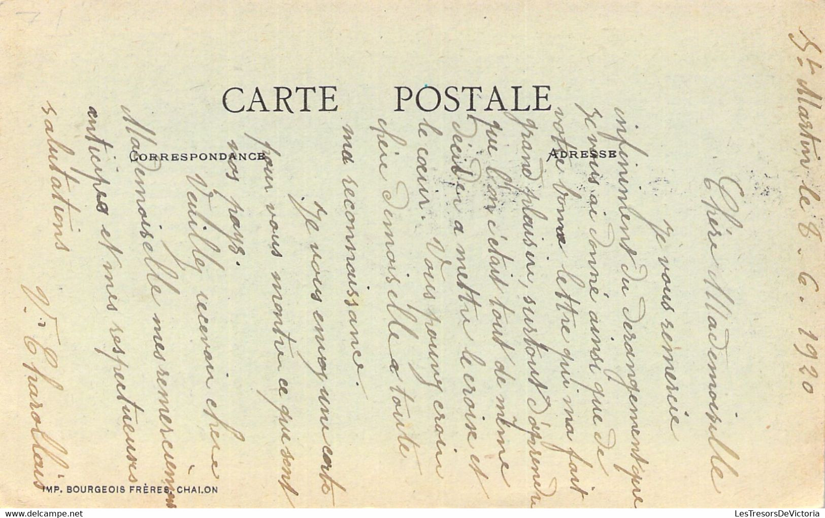 FRANCE - 71 - Saint MARTIN Du TARTRE - Vue Générale - Vache - ET - Carte Postale Ancienne - Otros & Sin Clasificación