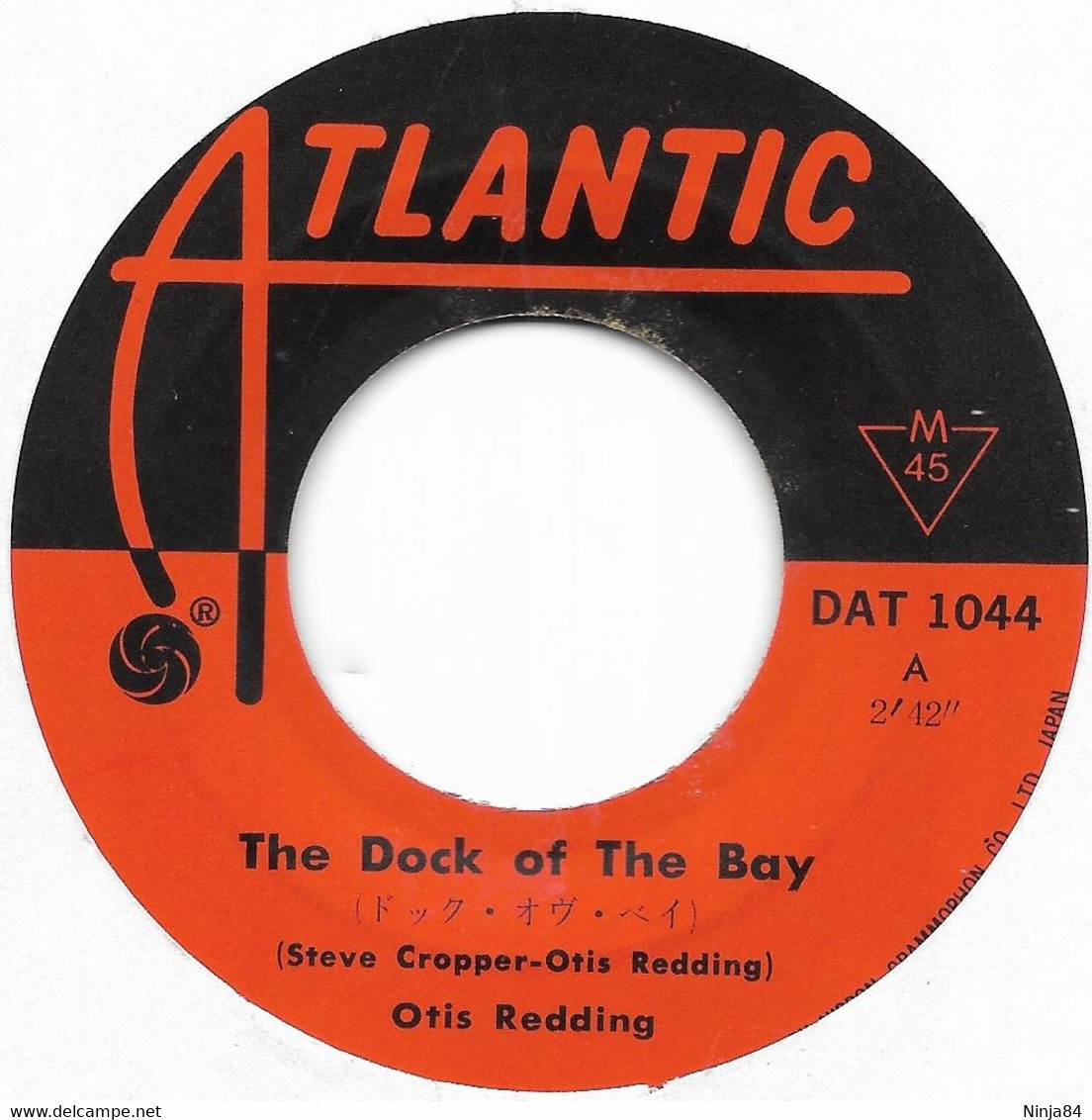 SP 45 RPM (7")  Otis Redding  " The Dock Of The Bay  "  Japon - Soul - R&B