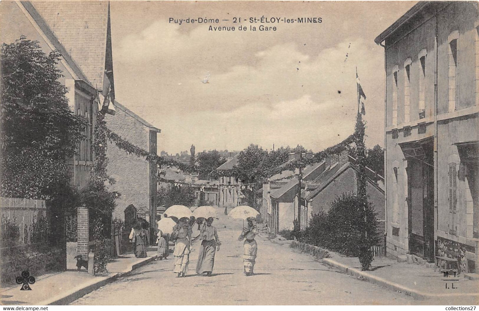 63-SAINT-ELOY-LES-MINES- AVENUE DE LA GARE - Saint Eloy Les Mines