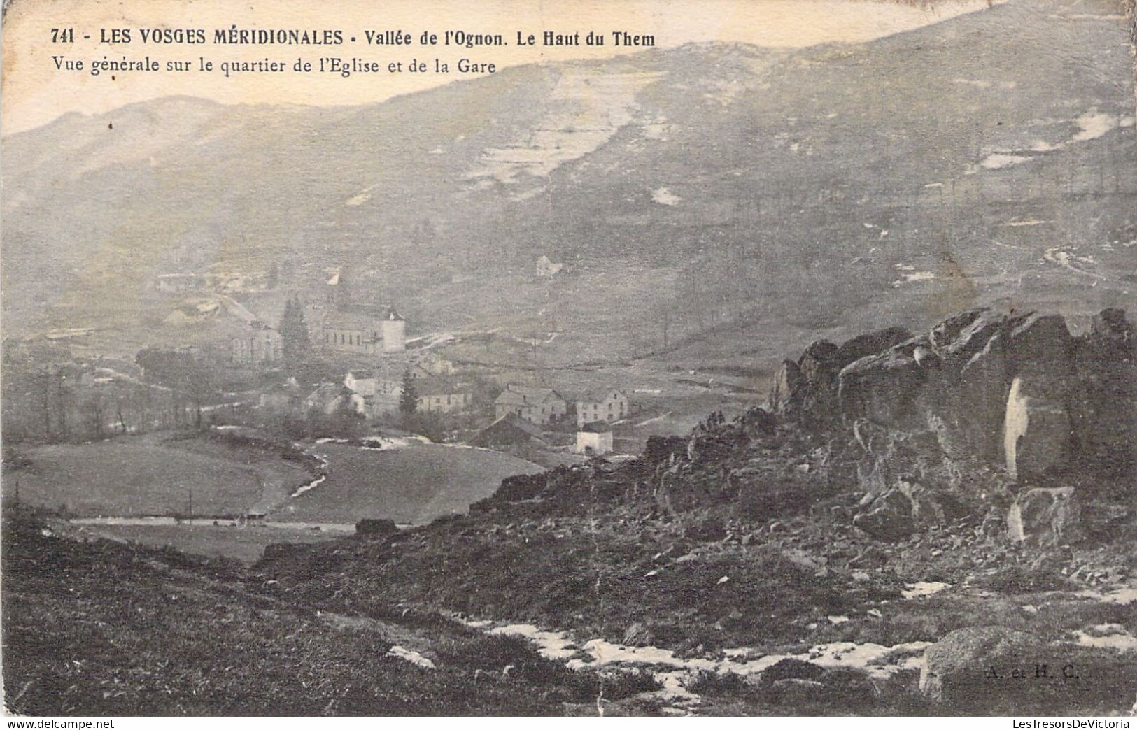 FRANCE - 70 - VALLEE De L'OGNON - Le Haut Du Them - Vue Générale Sur Le Quartier De L'église - Carte Postale Ancienne - Other & Unclassified