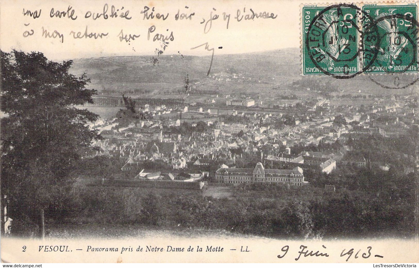 FRANCE - 70 - VESOUL - Panorama Pris De Notre Dame De La Motte - LL - Carte Postale Ancienne - Vesoul