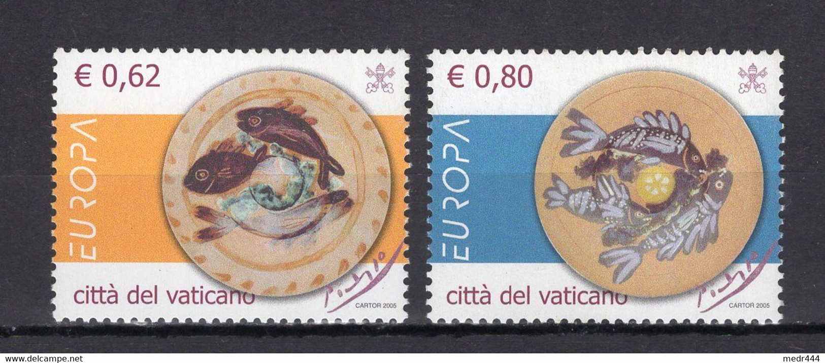 Vatican 2005 - Europa Gastronomy - Joint Issue European Countries - Stamps 2v - Complete Set - MNH** - Superb*** - Cartas & Documentos