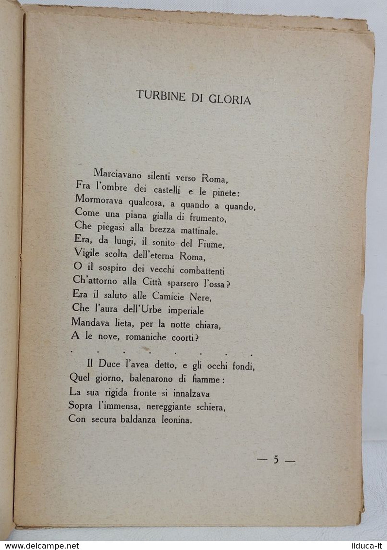 I112638 Angelo Anzioso Bartolotti - I Canti Del Sereno - Trimarchi 1931 - Classic