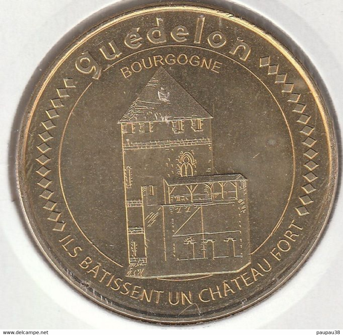 MONNAIE DE PARIS 2014 -89 TREIGNY Chantier Médiéval De Guédelon - Ils Bâtissent Un Château Fort - La Tour De LA CHAPELLE - 2014