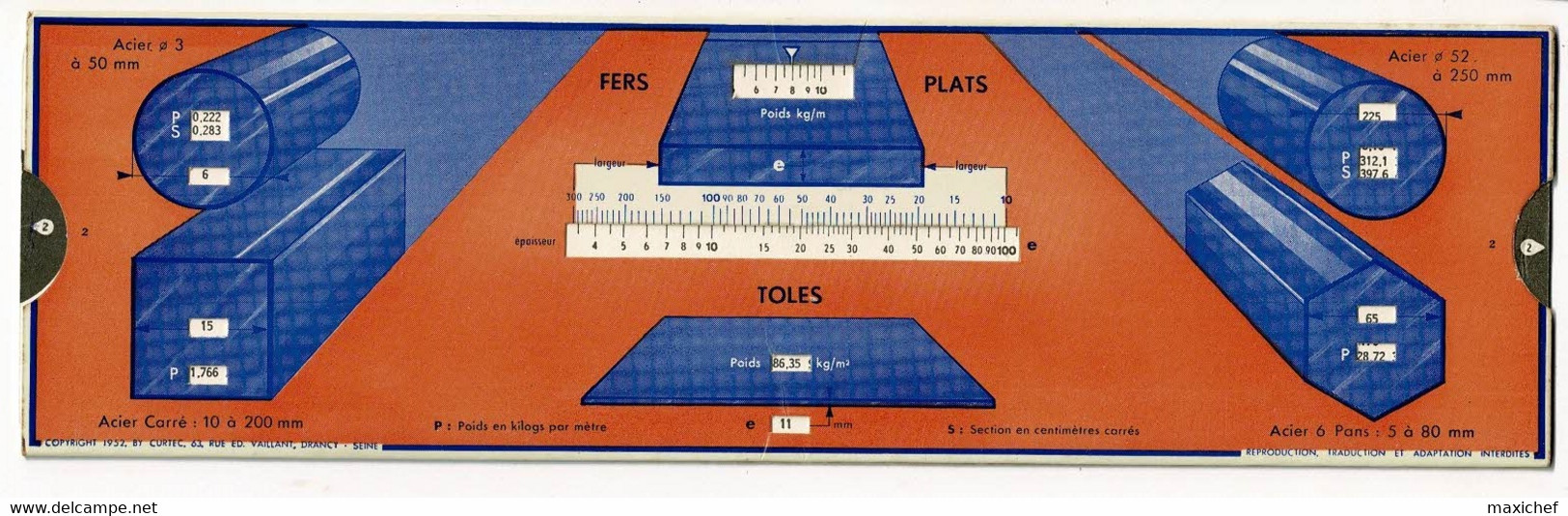 Abaque, Règle à Calcul - MATCO - Fers Profilés & Fers Plats, Toles - Material Und Zubehör