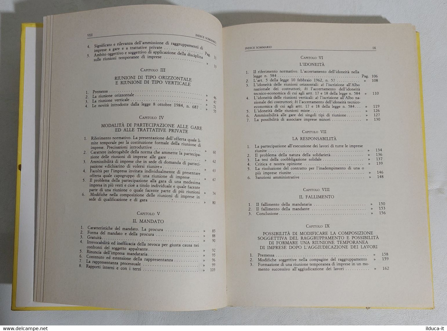 I112642 Mazzone / Loria - Le Associazioni Temporanee Di Imprese -Jandi Sapi 1985 - Société, Politique, économie