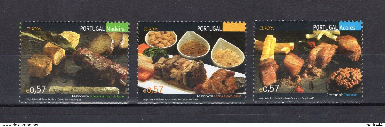 Portugal 2005 - Europa Gastronomy - Joint Issue European Countries - Stamps 2v - Complete Set - MNH** - Superb*** - Lettres & Documents