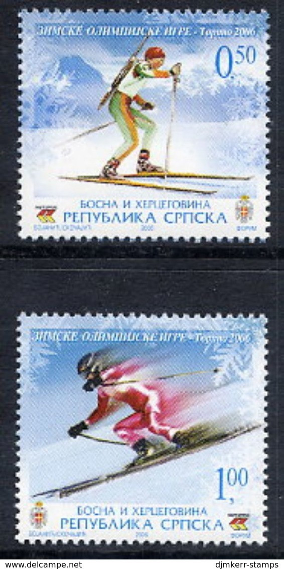 BOSNIAN SERB REPUBLIC 2006 Winter Olympic Games MNH / **.  Michel 360-61 - Bosnie-Herzegovine