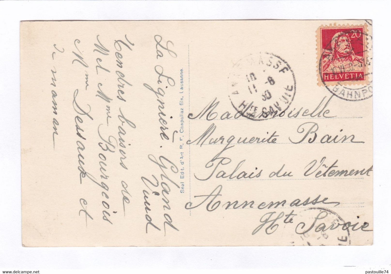 Carte Photo : 14 X 9  - Chalet Du Sanatorium Du Léman - Gland - Gland