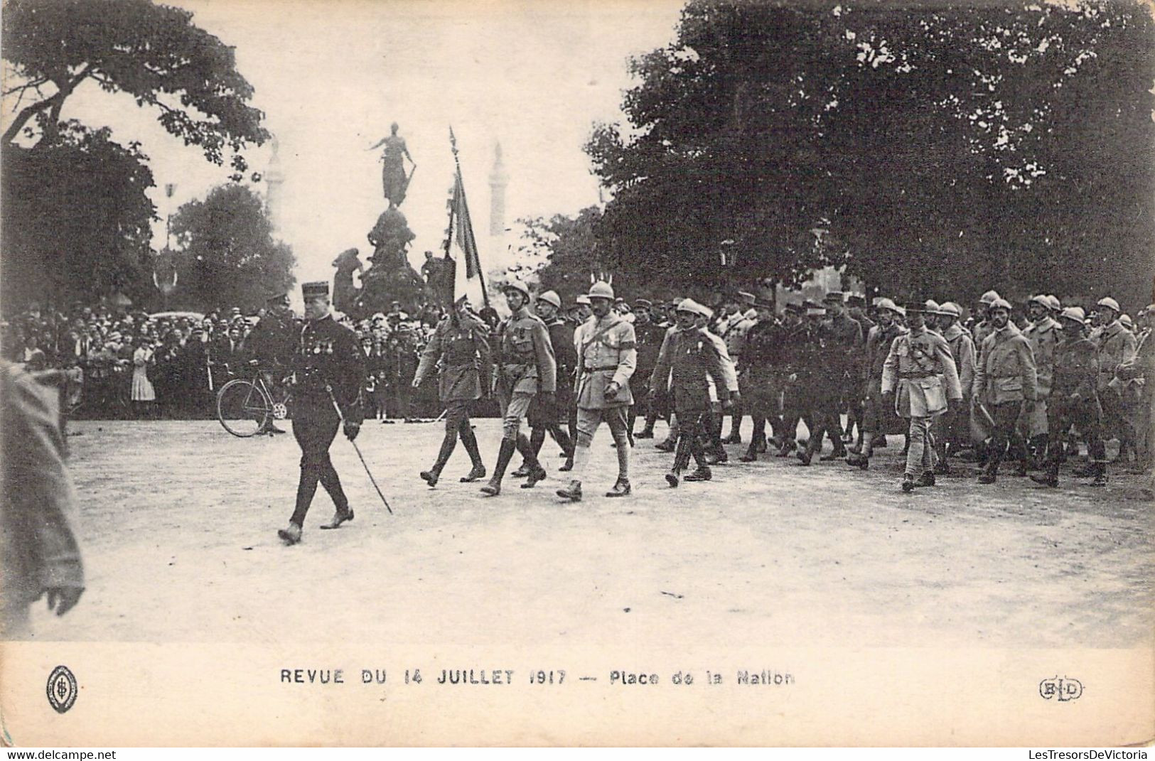 PARIS - Revue Du 14 Juillet 1917 - Place De La Nation - Carte Postale Ancienne - Sonstige & Ohne Zuordnung