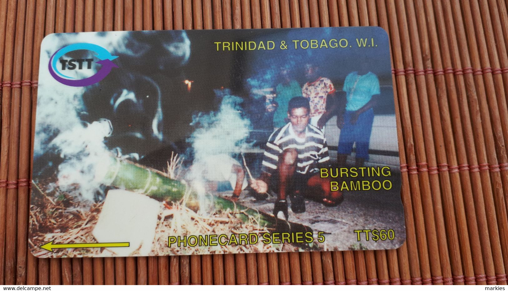 Phonecard 98CTTA  - BURSTING BAMBOO Used Rare - Trinité & Tobago