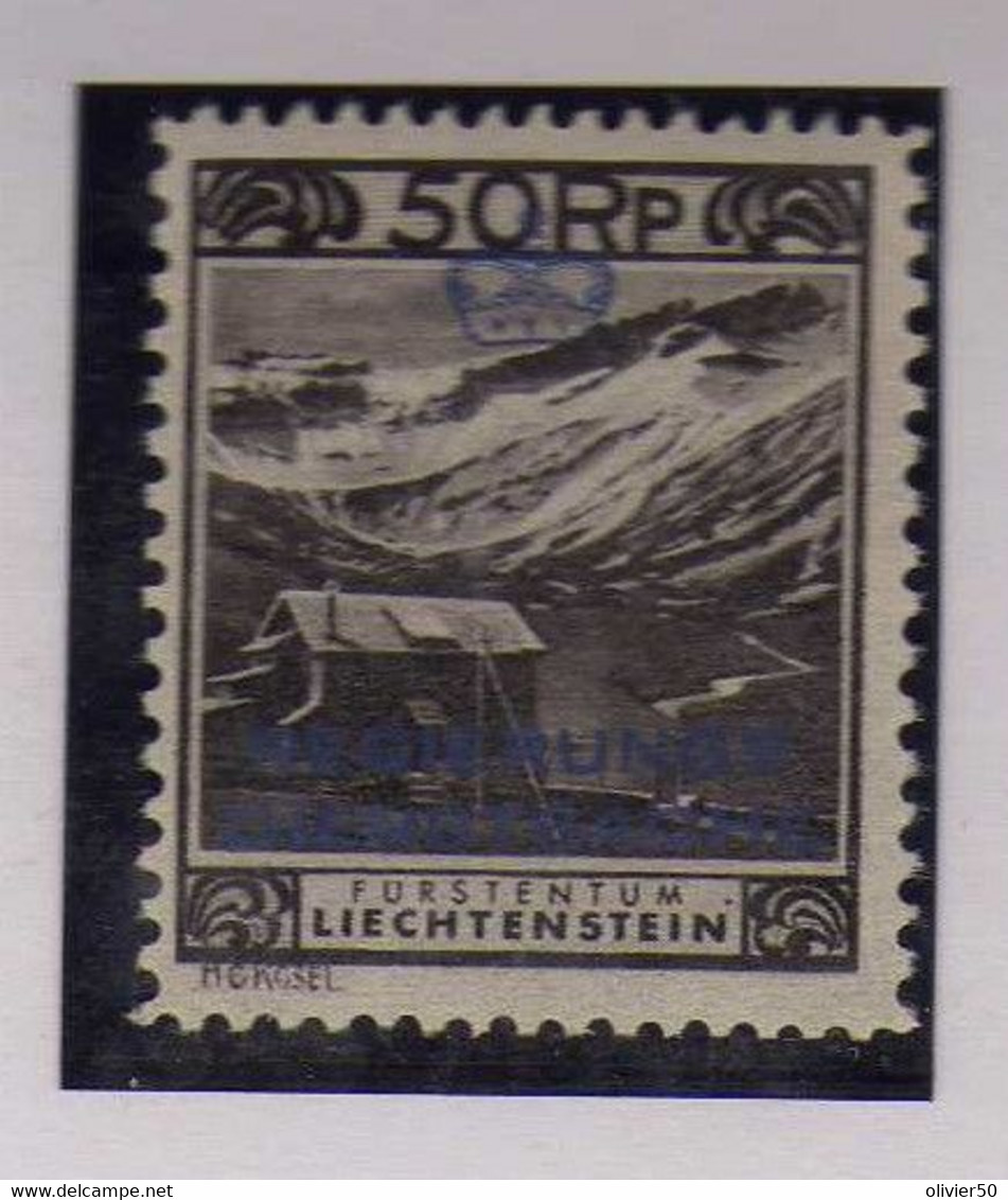 Liechtenstein -  (1932 -  Service  50 R.  Surcharge - Neuf** - MNH - Service