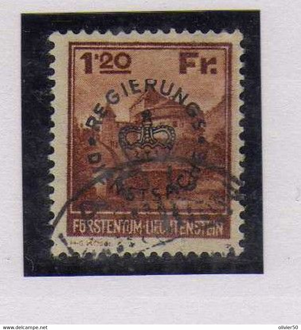 Liechtenstein -  (1933) -  Service  - 1. F 20Timbres-Poste .  Surcharge - Oblitere - Service