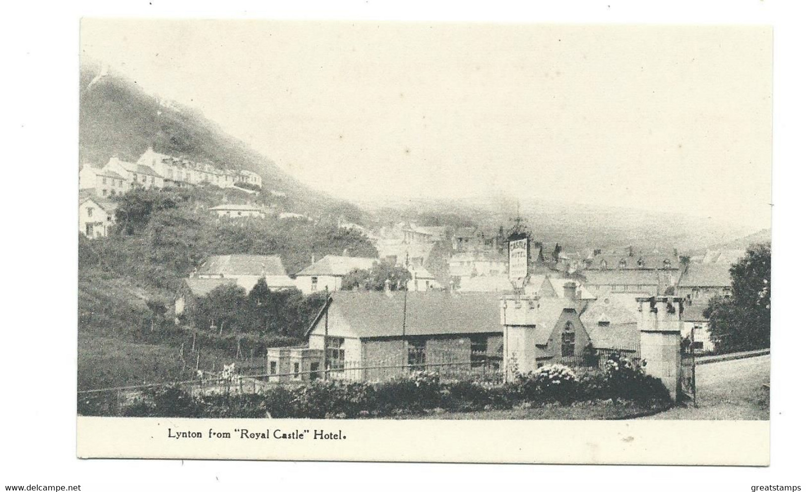 Devon  Postcard Lynton From Royal Castle Hotel  Unused - Lynmouth & Lynton