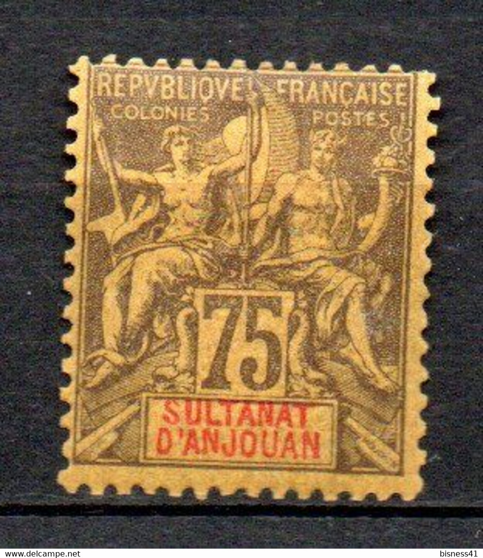 Col33 Colonie Anjouan N° 12 Neuf X MH Cote : 45,00€ - Unused Stamps