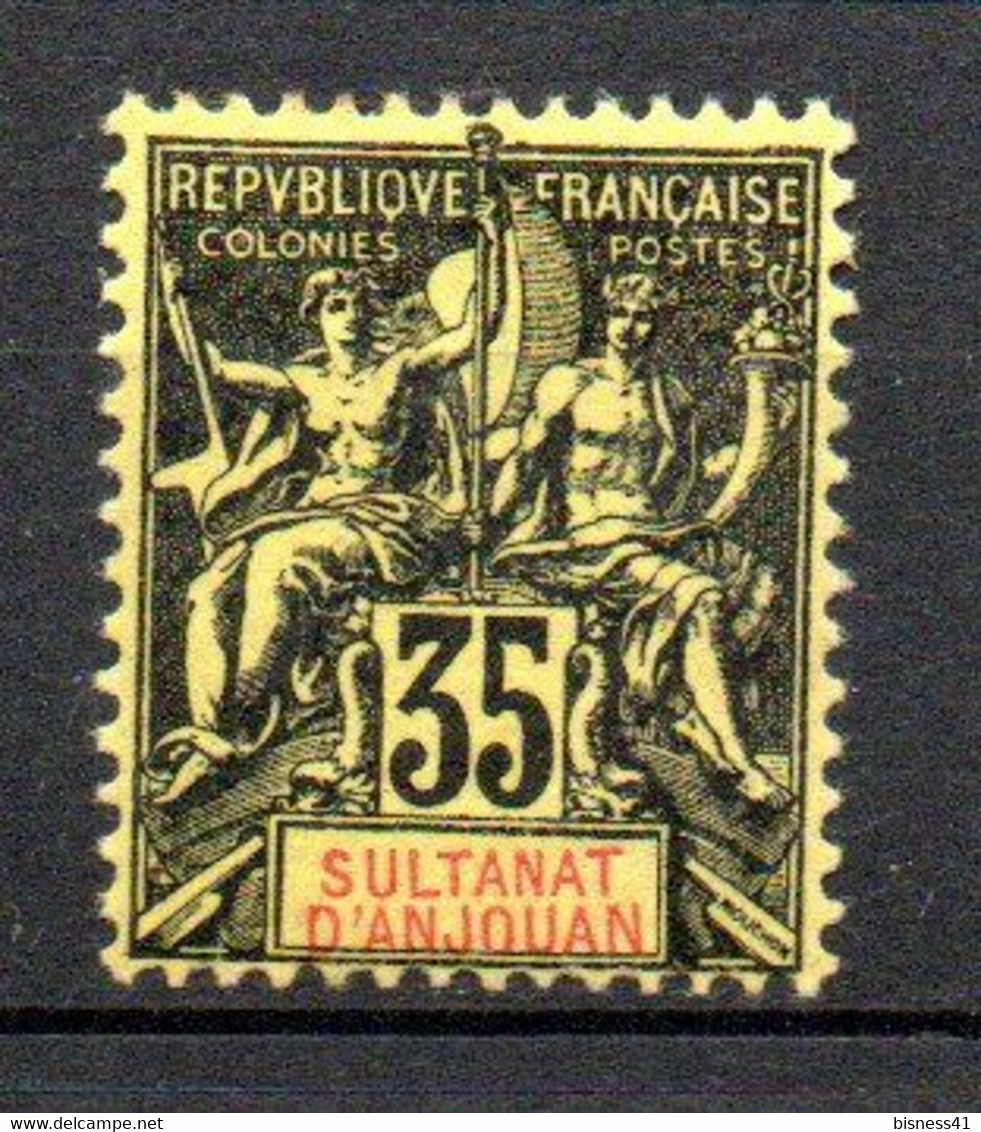 Col33 Colonie Anjouan N° 17 Neuf X MH Cote : 25,00€ - Unused Stamps