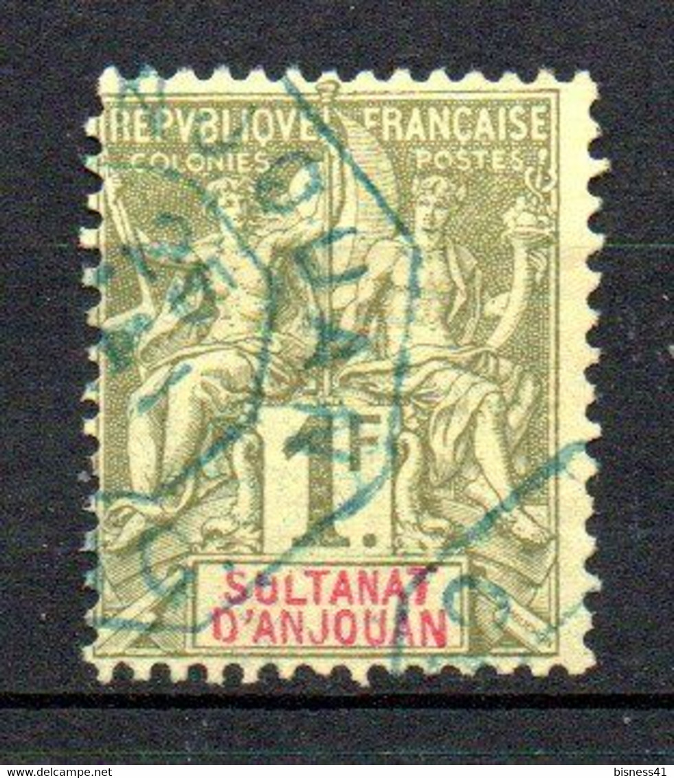 Col33 Colonie Anjouan N° 13 Oblitéré Cote : 100,00€ - Usati