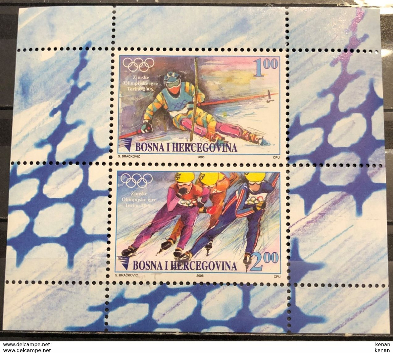 Bosnia And Hercegovina, 2006, Mi: Block 28 II (MNH) - Winter 2006: Turin