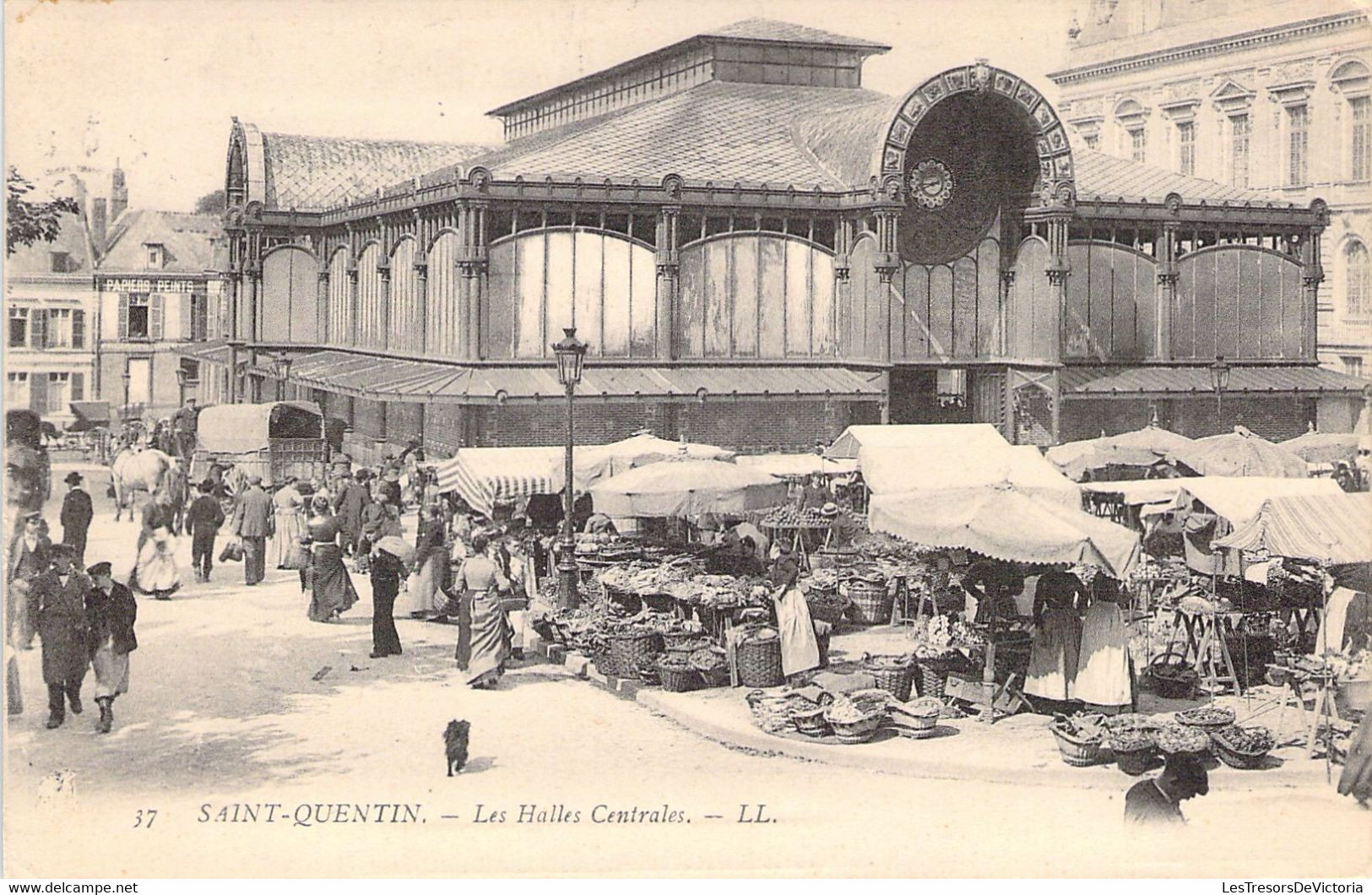 FRANCE - 02 - Saint Quentin - Les Halles Centrales - LL - Carte Postale Ancienne - Saint Quentin