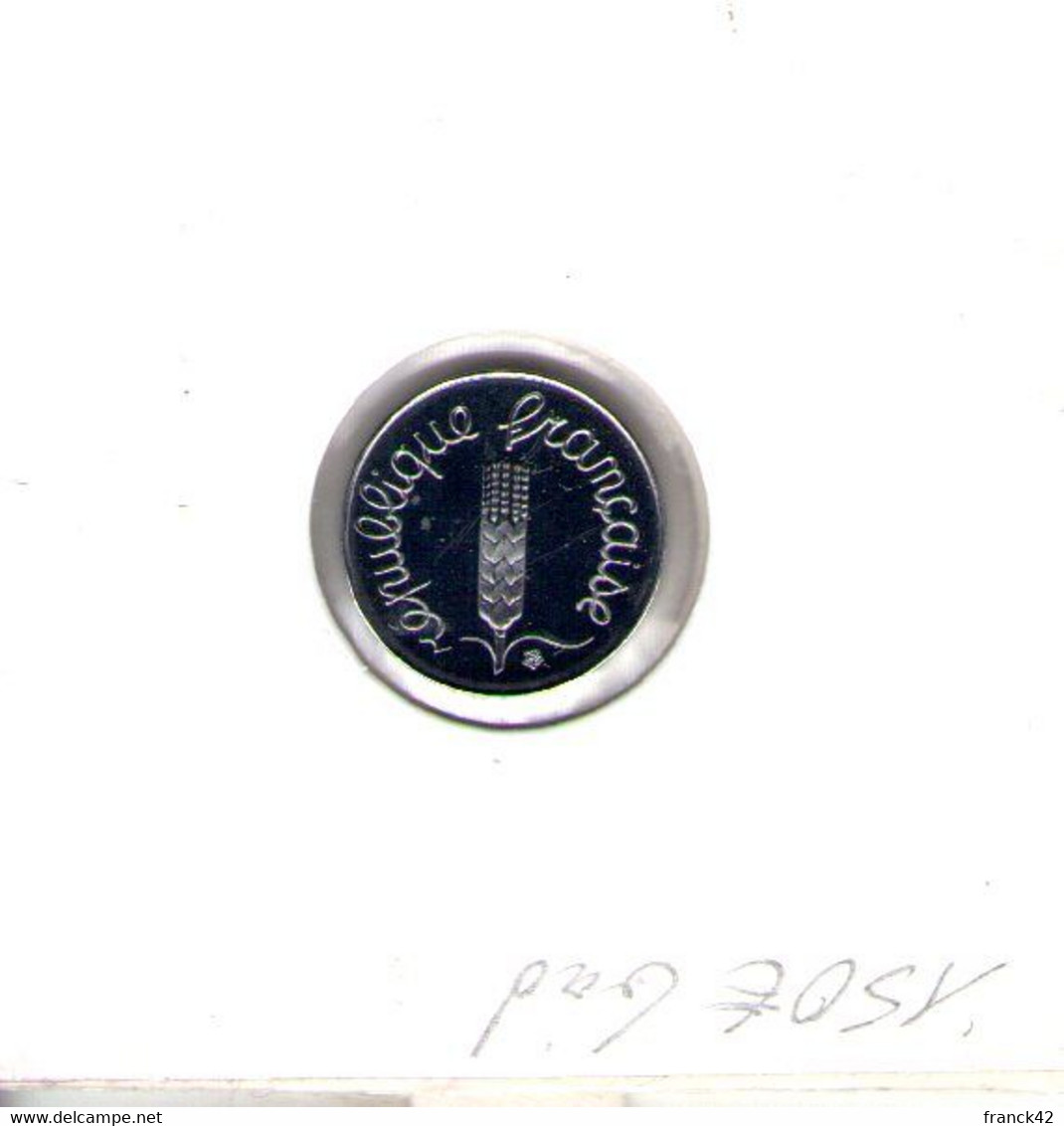 France. 1 Centime épi 2000. Avers BU Revers BE - 1 Centime