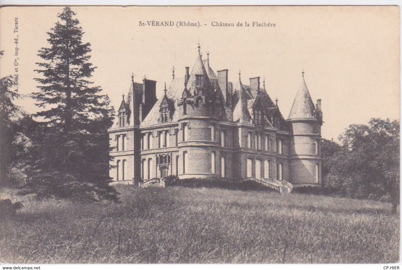 38 - ENVIRONS DE ST MARCELLIN - ST VERAND - LE CHATEAU DE LA FLACHERE - Saint-Vérand