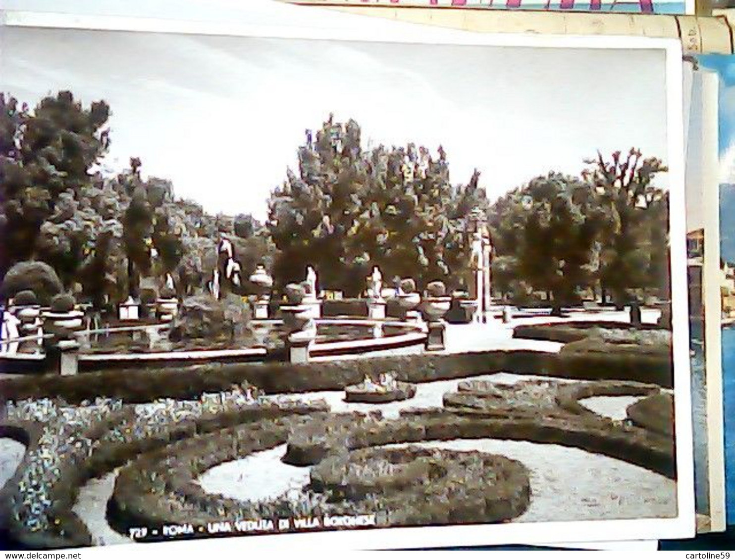 ROMA  Villa Borghese Giardino   VB1939  TARGHETTA  GRANDE REFERENDUM EIAR JG9070 - Parcs & Jardins